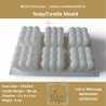 6 Cavity Big Silicone Candle / Soap Mould SP32524, Niral Industries.