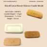 Biscoff Lotus Biscuit Candle Mould HBY973, Niral Industries.