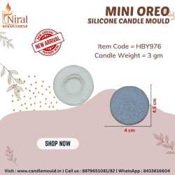 Mini Oreo Candle Mould HBY976, Niral Industries.