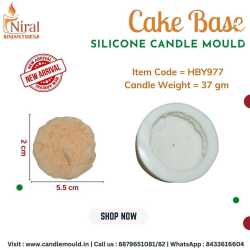 Cake Base Silicone Candle Mould HBY977, Niral Industries.