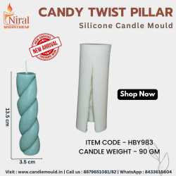 Candy Twist Pillar Candle...