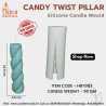 Candy Twist Pillar Candle Mould HBY983, Niral Industries.