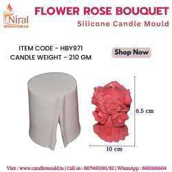 Flower Rose Bouquet Silicon...