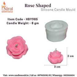 Rose Shaped Candle Mould,...