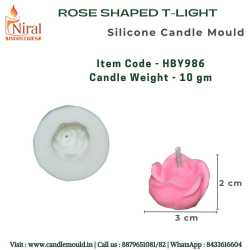 Rose Shaped T-Light Candle...