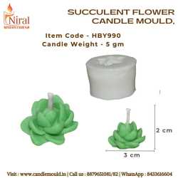 Succulent Flower Candle...