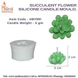 Succulent Flower Candle...