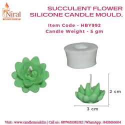 Succulent Flower Candle...