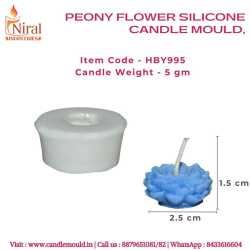 Peony Flower Candle Mould,...