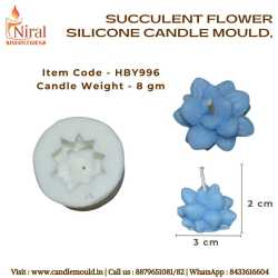 Succulent Flower Candle...