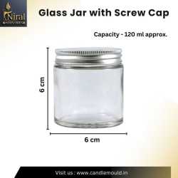 Glass Jar with Screw Cap -...