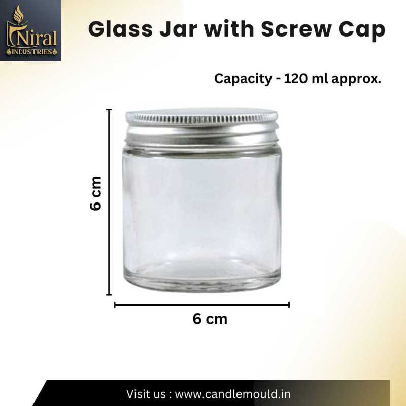 Glass Jar with Screw Cap - 120 ml