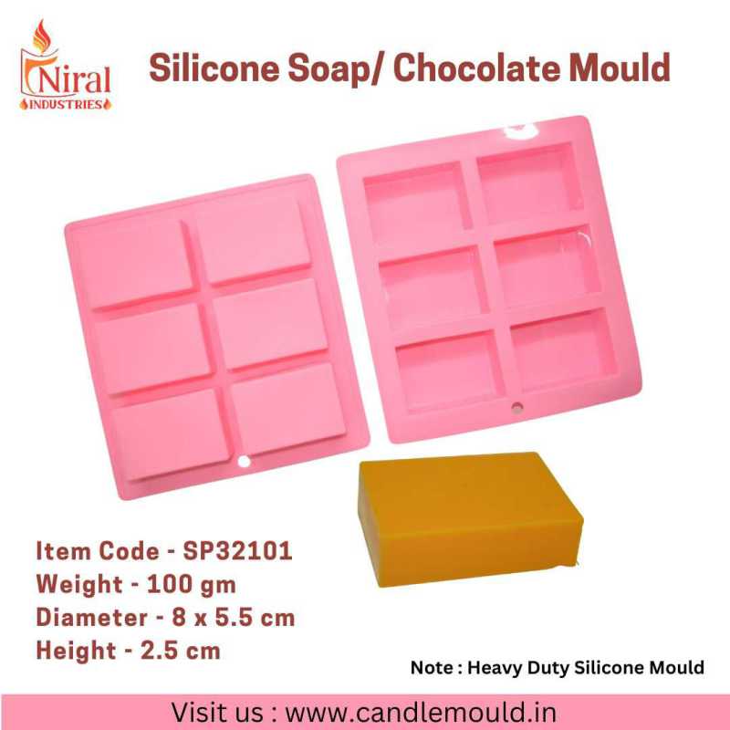 6 Cavity Rectangle Soap Mould, Niral Industries