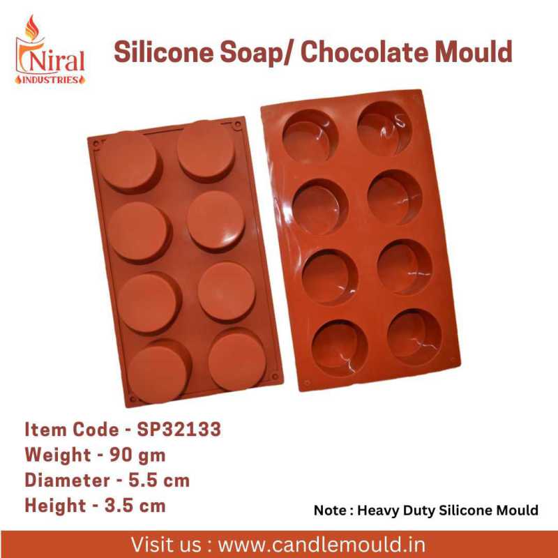 8 Cavity Cylindrical Soap Mould, Niral Industries.