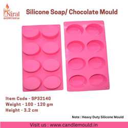 8 Cavities Oval Soap Mould,...