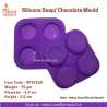 4 Cavities Round Soap Mould, Niral Industries.