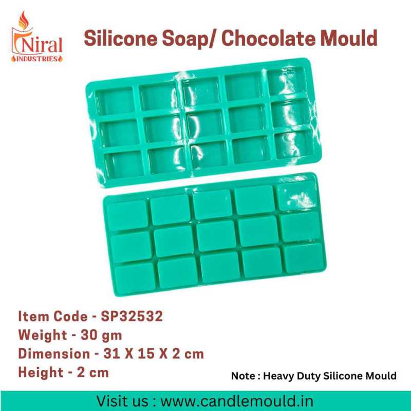 Rectangle Shape Soap Mould 15 Cavity, Niral Industries.