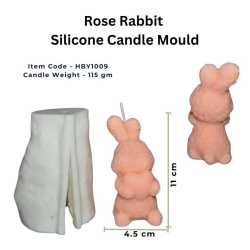 Rose Rabbit Silicone Candle...