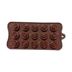 Sweet Delights: Silicone 15-Cavity Circle-Shape Chocolate Dessert & Ice Cream Mould, BK51103 Niral Industries