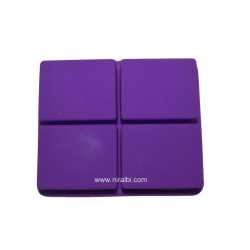 Ocean Wave Silicone 4 Cavity Rectangle Shape Soap, Lotion Bars, Bath Bombs, Chocolate Mould SP32262, Niral Industries