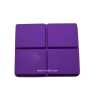 Ocean Wave Silicone 4 Cavity Rectangle Shape Soap, Lotion Bars, Bath Bombs, Chocolate Mould SP32262, Niral Industries