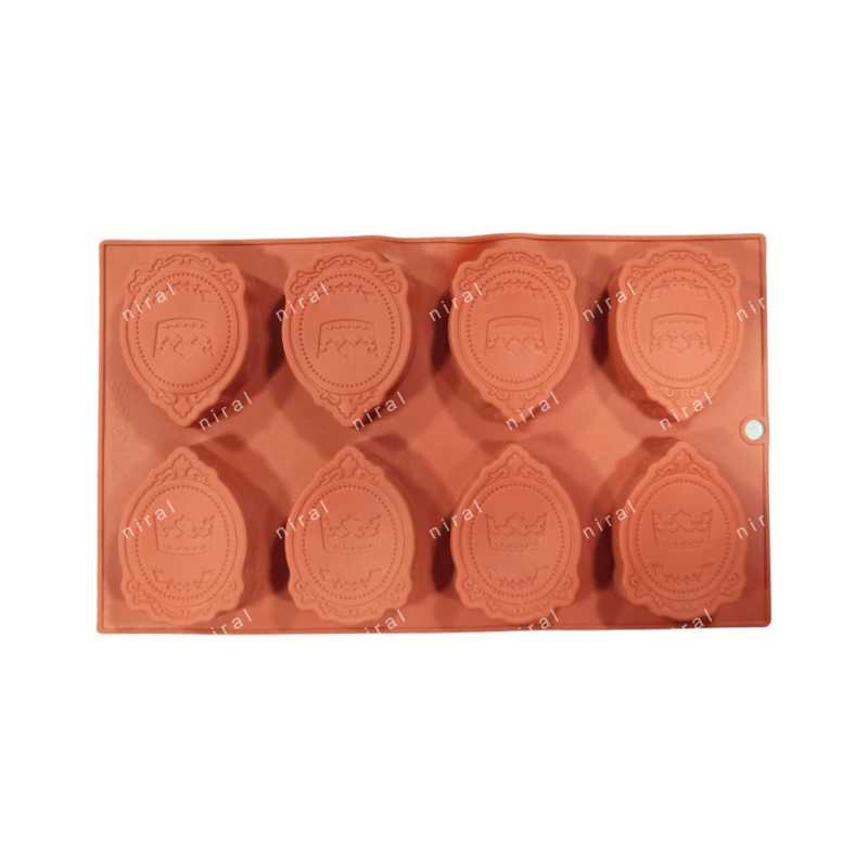8 Cavity Crown Design Silicone Mould - SP32419