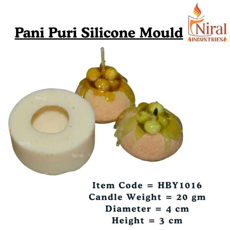 Pani Puri Silicone Candle Mould, Niral Industries.