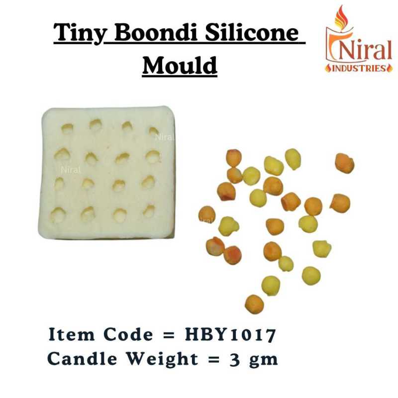 Tiny Boondi Silicone Candle Mould, Niral Industries.
