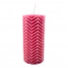 Horizontal Line Pattern Big Pillar Silicone Candle Mould HBY753, Niral Industries