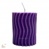 Vertical Line Pattern Small Pillar Silicone Candle Mould HBY754, Niral Industries