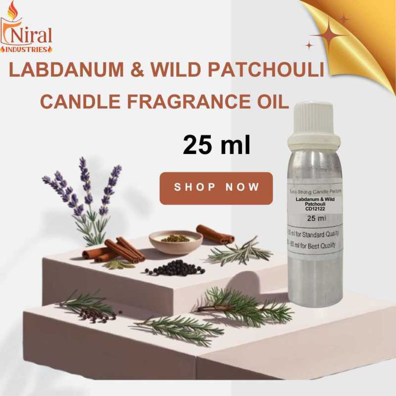 Niral’s Labdanum & Wild Patchouli Candle Fragrance Oil