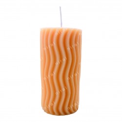 Vertical Line Pattern Big Pillar Silicone Candle Mould HBY755, Niral Industries