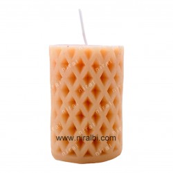 Rhombic Diamond Pattern Silicone Candle Mould HBY757, Niral Industries