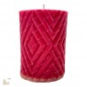 Diamond Embossed Pattern Pillar Silicone Candle Mould HBY759, Niral Industries