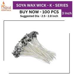 Niral's 3 Inch Wick - 3K - Soya
