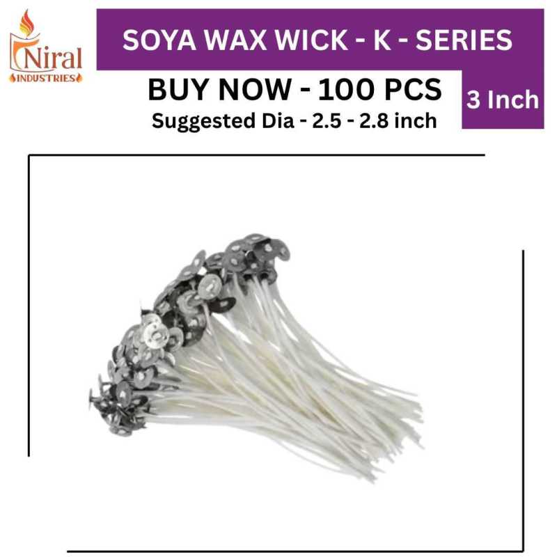 Niral's 3 Inch Wick - 3K - Soya