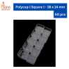 Niral's Poly T - Cup Sqaure 38 x 14 mm