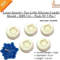 Niral’s Lotus Candle Mould,...