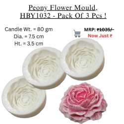 Peony Flower Mould, HBY1032...