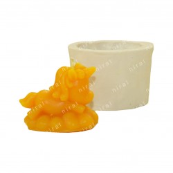 Running Unicorn Silicone Candle Mould HBY689, Niral Industries