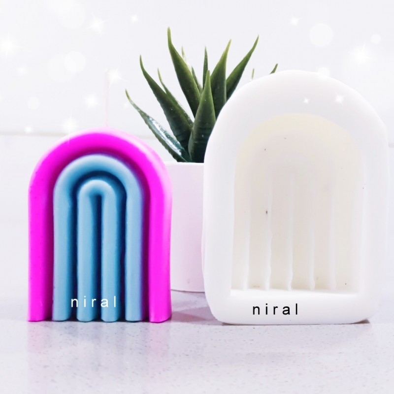 Spectrum Arch Silicone Candle Mould HBY832, Niral Industries