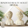 Blindfold Beautiful Lady Silicone Candle Mould HBY846, Niral Industries
