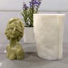 Blindfold Beautiful Lady Silicone Candle Mould HBY846, Niral Industries