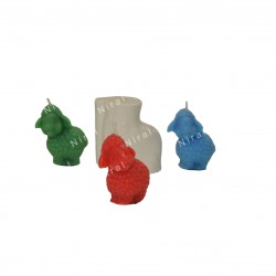Whimsical Woolly silicone Candle Mold HBY570, Niral Industries