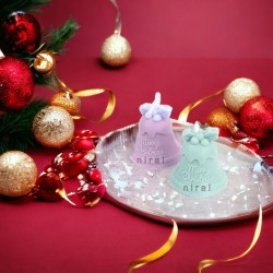 Merry Melody Christmas Silicone Candle Mould HBY857, Niral Industries