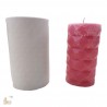 Diamond Cut Big Pillar Silicone Candle Mould HBY751, Niral Industries