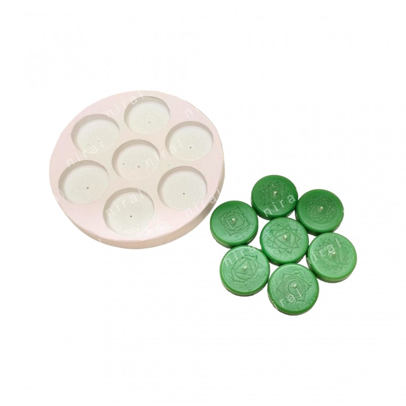 Enlightened Circles Silicone Candle Mold HBY748, Niral Industries
